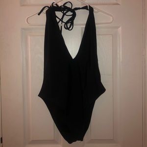 Halter One Piece Bathing Suit
